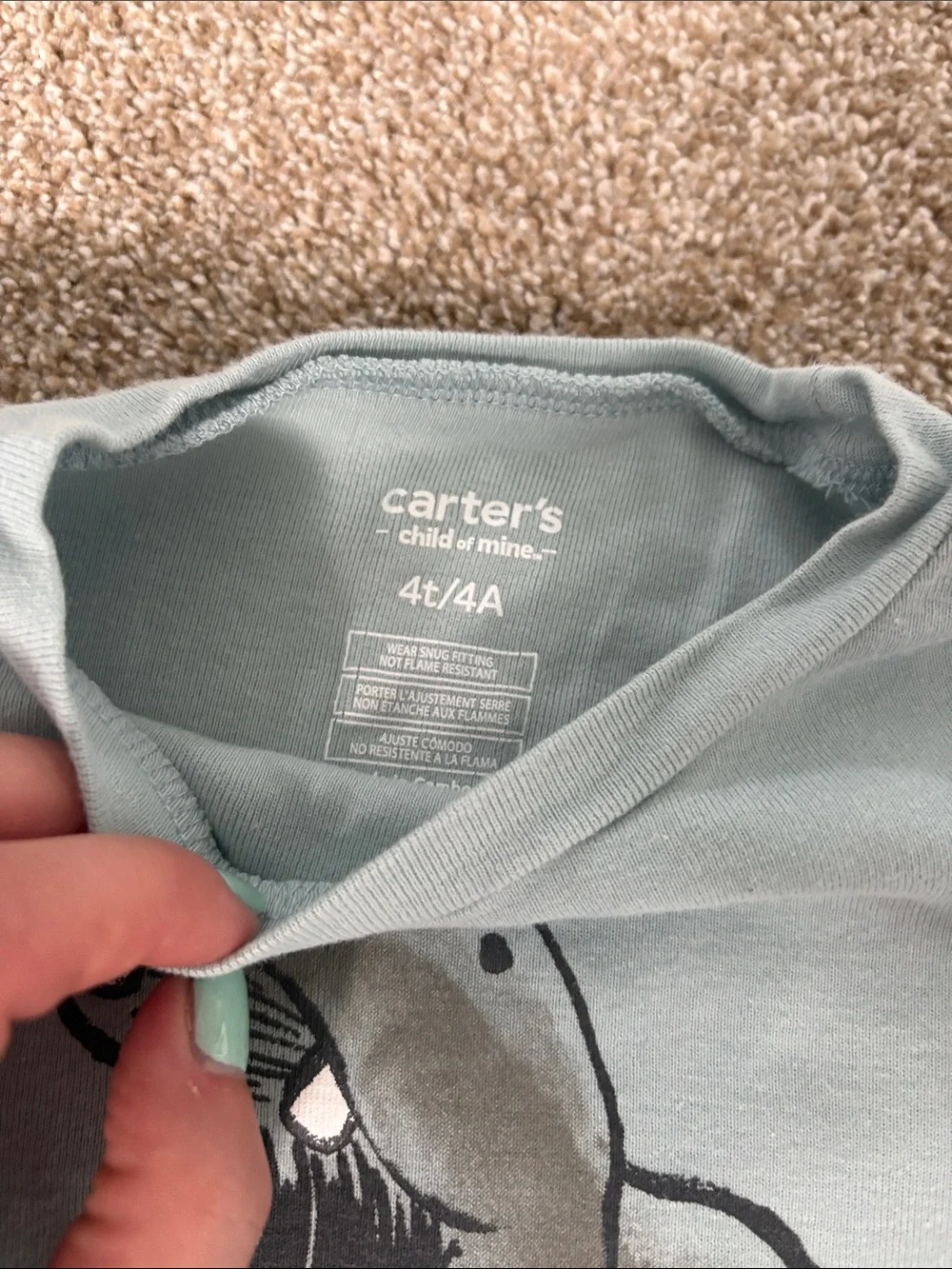 4T Toddler Boy Carter's Two-Piece Pajama Sets